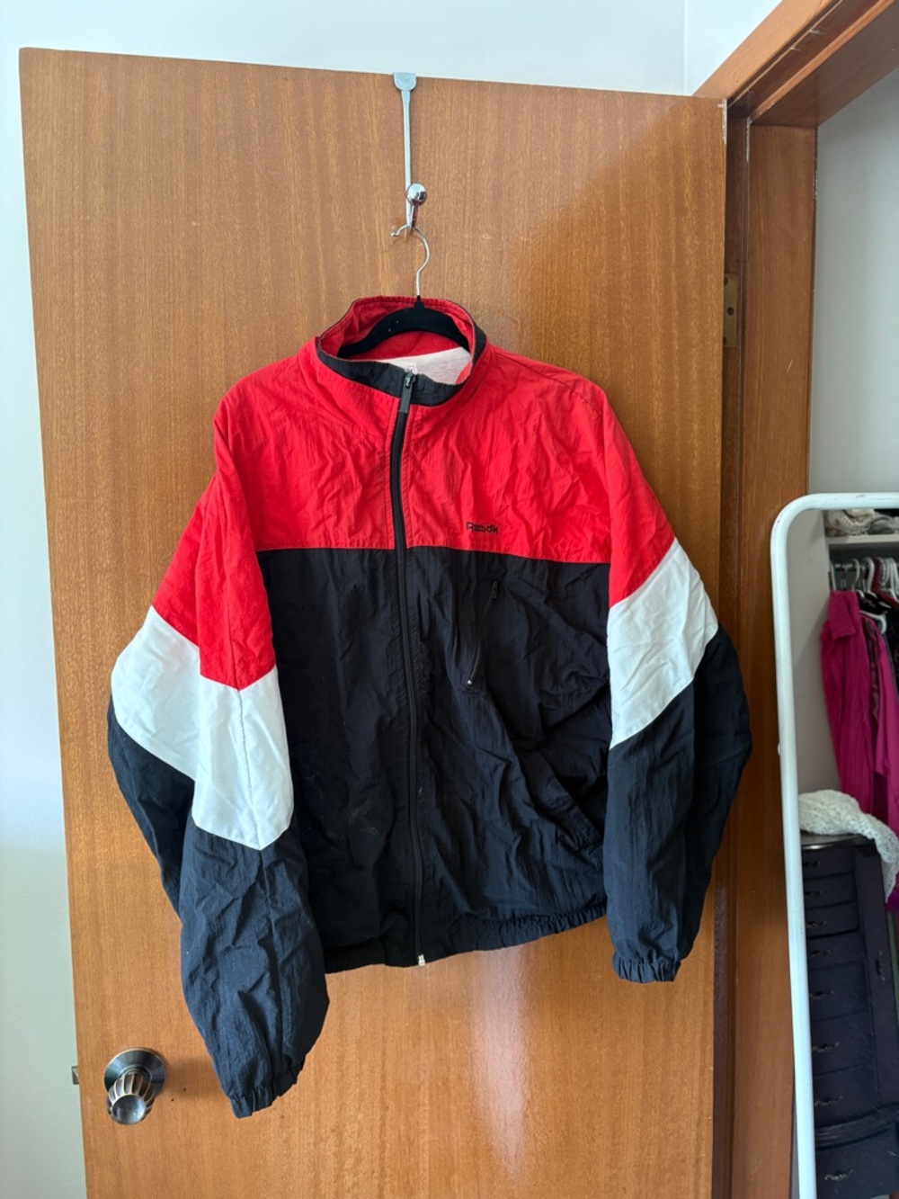 Reebok Red and Black Sport Zip Jacket
